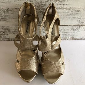 Women’s Steve Madden Sexy Gold Glitter Heels